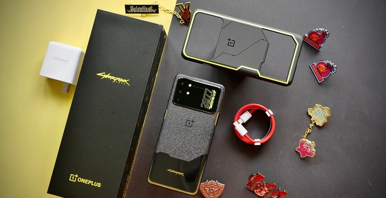 «Каменно-металлическая» крышка OnePlus 8T Cyberpunk 2077 Limited Edition. Разборка аппарата показала, как она реализована